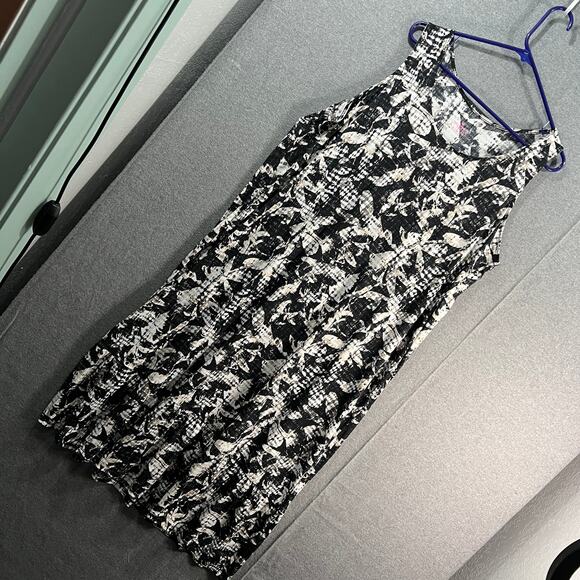 Breezies Lounge Blissful Breeze Ruffle Hem Dress Black Dat Size X-Large - Picture 1 of 12